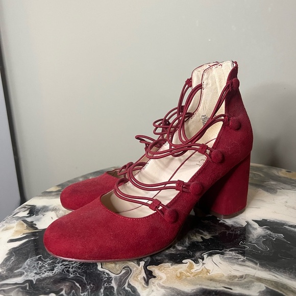 Nine West Korio Red Mary Jane Heel - Picture 1 of 10